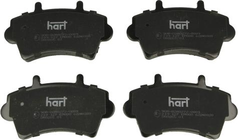 Hart 219 127 - Гальмівні колодки, дискові гальма autozip.com.ua