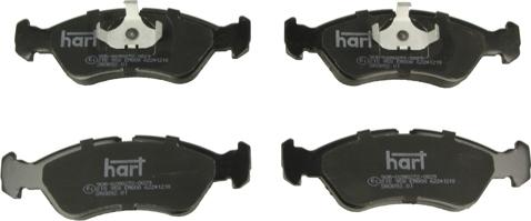 Hart 215 958 - Гальмівні колодки, дискові гальма autozip.com.ua