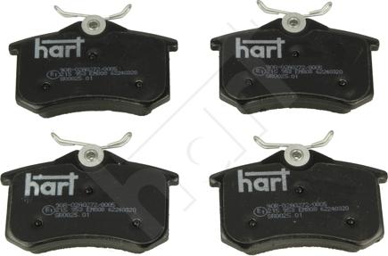 Hart 215 953 - Гальмівні колодки, дискові гальма autozip.com.ua