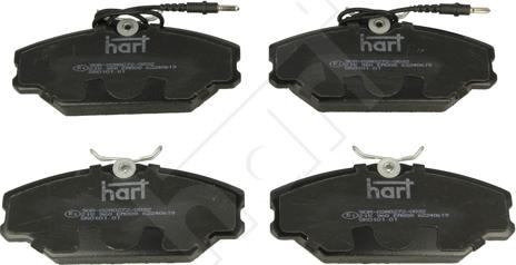 Hart 215 960 - Гальмівні колодки, дискові гальма autozip.com.ua