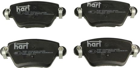 Hart 215 919 - Гальмівні колодки, дискові гальма autozip.com.ua