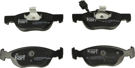 Hart 215 910 - Гальмівні колодки, дискові гальма autozip.com.ua