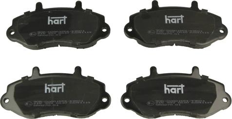 Hart 215 933 - Гальмівні колодки, дискові гальма autozip.com.ua