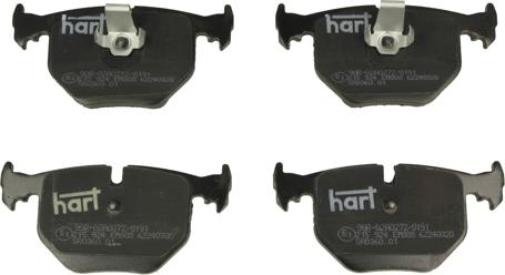 Hart 215 924 - Гальмівні колодки, дискові гальма autozip.com.ua