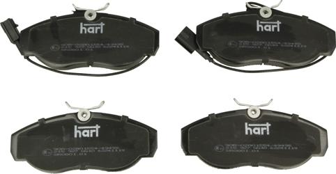 Hart 215 927 - Гальмівні колодки, дискові гальма autozip.com.ua