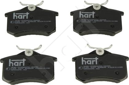 Hart 215 227 - Гальмівні колодки, дискові гальма autozip.com.ua