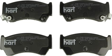 Hart 215 274 - Гальмівні колодки, дискові гальма autozip.com.ua