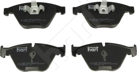 Hart 234 631 - Гальмівні колодки, дискові гальма autozip.com.ua