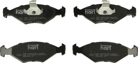 Hart 224 175 - Гальмівні колодки, дискові гальма autozip.com.ua