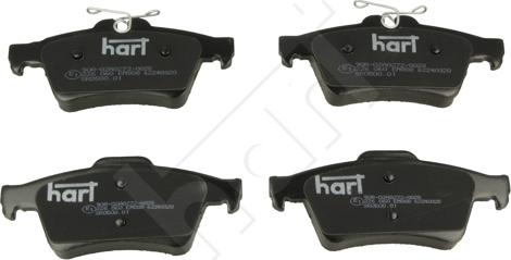 Hart 226 060 - Гальмівні колодки, дискові гальма autozip.com.ua