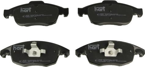 Hart 226 369 - Гальмівні колодки, дискові гальма autozip.com.ua