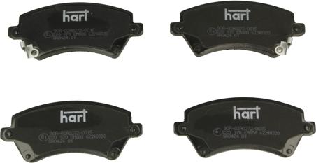 Hart 220 970 - Гальмівні колодки, дискові гальма autozip.com.ua