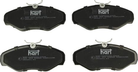 Hart 220 154 - Гальмівні колодки, дискові гальма autozip.com.ua