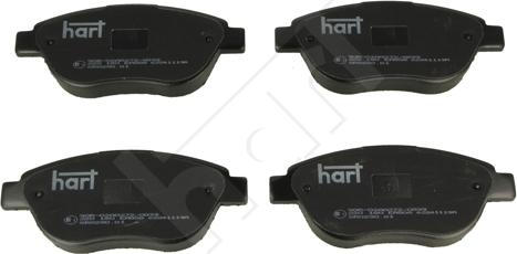 Hart 220 180 - Гальмівні колодки, дискові гальма autozip.com.ua