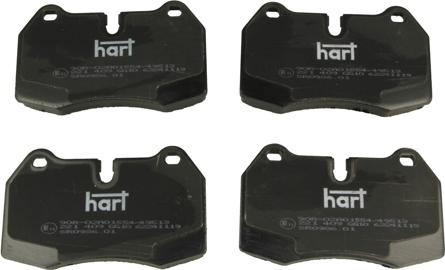 Hart 221 409 - Гальмівні колодки, дискові гальма autozip.com.ua