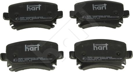 Hart 221 404 - Гальмівні колодки, дискові гальма autozip.com.ua