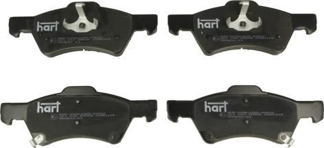 Hart 221 642 - Гальмівні колодки, дискові гальма autozip.com.ua