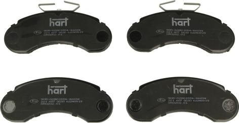 Hart 221 607 - Гальмівні колодки, дискові гальма autozip.com.ua
