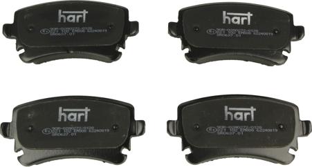 Hart 221 102 - Гальмівні колодки, дискові гальма autozip.com.ua