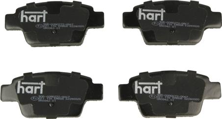 Hart 221 116 - Гальмівні колодки, дискові гальма autozip.com.ua