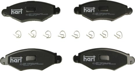 Hart 221 113 - Гальмівні колодки, дискові гальма autozip.com.ua