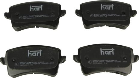 Hart 228 855 - Гальмівні колодки, дискові гальма autozip.com.ua