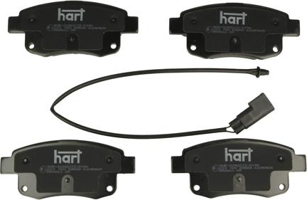 Hart 223 180 - Гальмівні колодки, дискові гальма autozip.com.ua