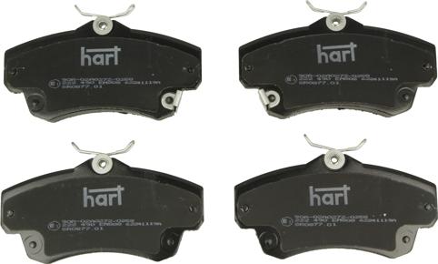 Hart 222 409 - Гальмівні колодки, дискові гальма autozip.com.ua