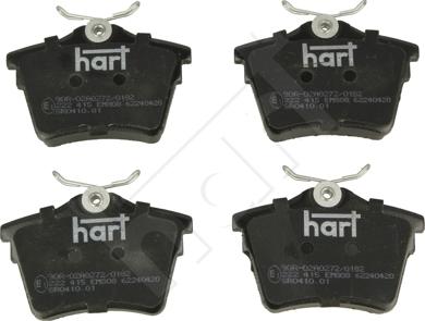 Hart 222 415 - Гальмівні колодки, дискові гальма autozip.com.ua