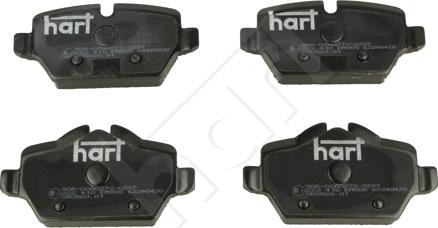 Hart 222 410 - Гальмівні колодки, дискові гальма autozip.com.ua