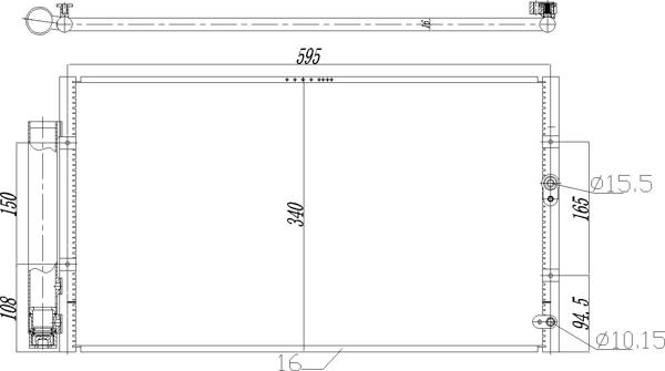 Hart 725 098 - Конденсатор, кондиціонер autozip.com.ua