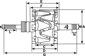 HC-Cargo F032137580 - Ротор, генератор autozip.com.ua