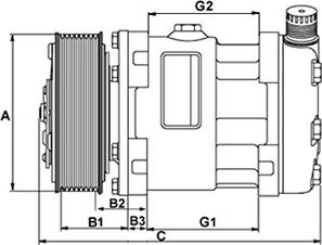 HC-Cargo 240402 - Компресор, кондиціонер autozip.com.ua