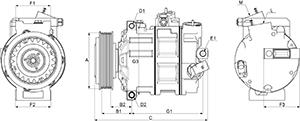 HC-Cargo 240841 - Компресор, кондиціонер autozip.com.ua