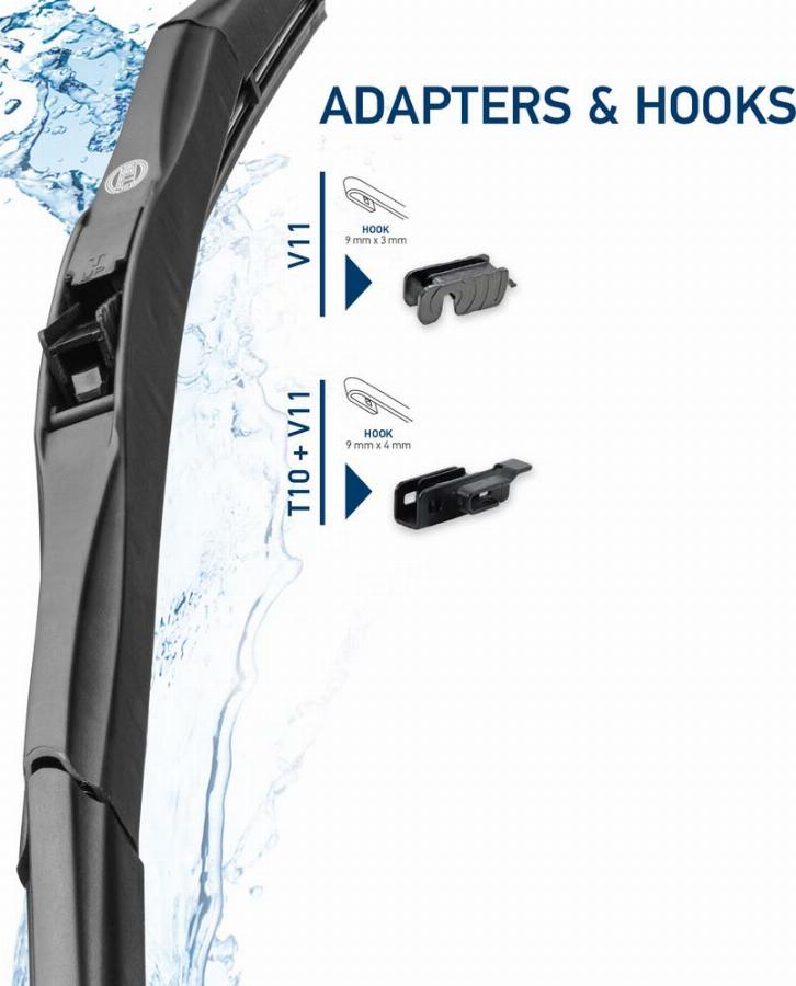 HELLA 9XW 204 584-141 - Щітка склоочисника autozip.com.ua