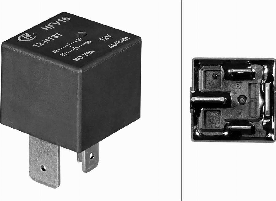 HELLA 4RA 003 437-211 - Реле, робочий струм autozip.com.ua