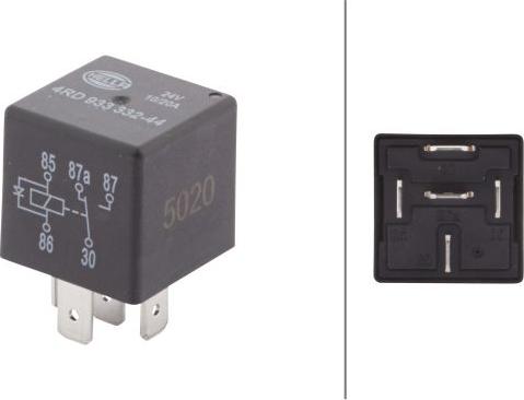 HELLA 4RD 933 332-441 - Реле, робочий струм autozip.com.ua