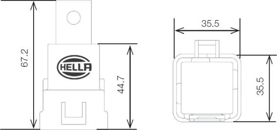 HELLA 4RD 007 794-911 - Реле, робочий струм autozip.com.ua