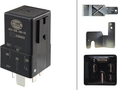 HELLA 4RV 008 188-161 - Блок управління, реле, система розжарювання autozip.com.ua