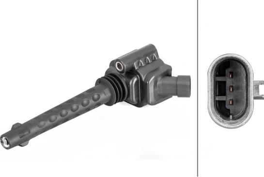 HELLA 5DA 358 057-871 - Котушка запалювання autozip.com.ua