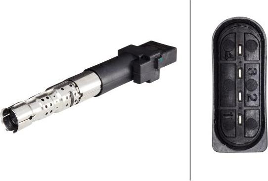 HELLA 5DA 358 000-001 - Котушка запалювання autozip.com.ua
