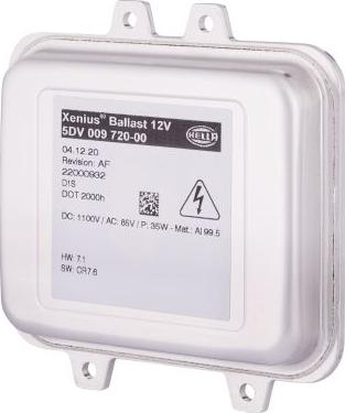HELLA 5DV 009 720-001 - Попередньо включений прилад, газорозрядна лампа autozip.com.ua
