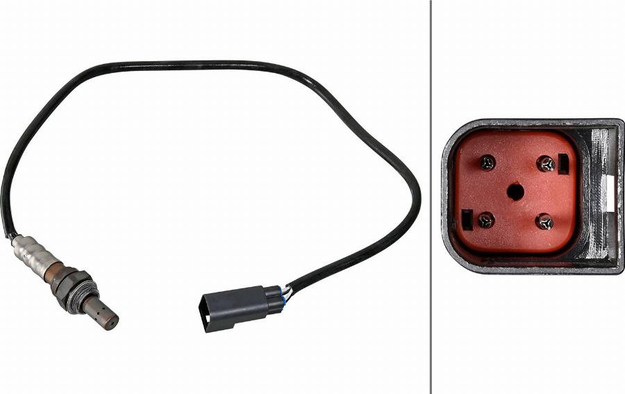 HELLA 6PA 358 221-521 - Лямбда-зонд, датчик кисню autozip.com.ua