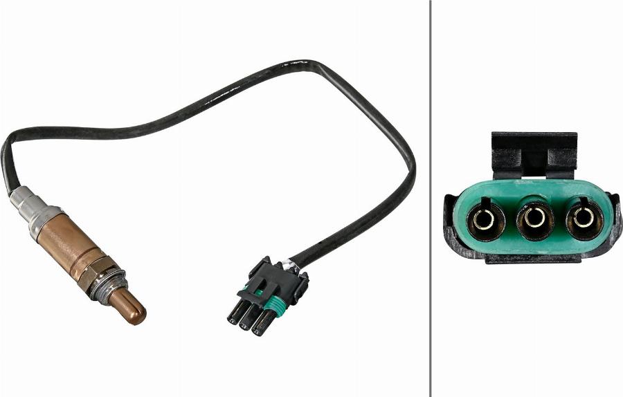 HELLA 6PA 358 221-131 - Лямбда-зонд, датчик кисню autozip.com.ua
