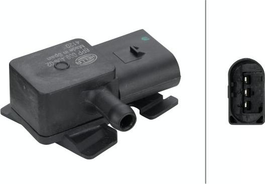 HELLA 6PP 009 409-021 - Датчик, тиск вихлопних газів autozip.com.ua