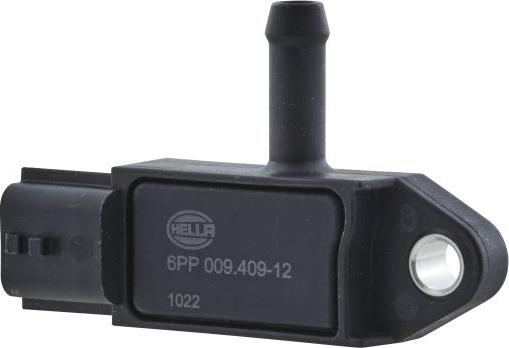 HELLA 6PP 009 409-121 - Датчик, тиск вихлопних газів autozip.com.ua