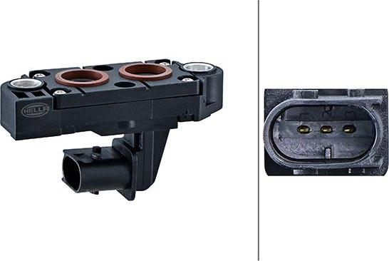 HELLA 6PP 009 409-701 - Датчик, тиск вихлопних газів autozip.com.ua