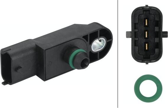 HELLA 6PP 009 400-741 - Датчик, тиск наддуву autozip.com.ua
