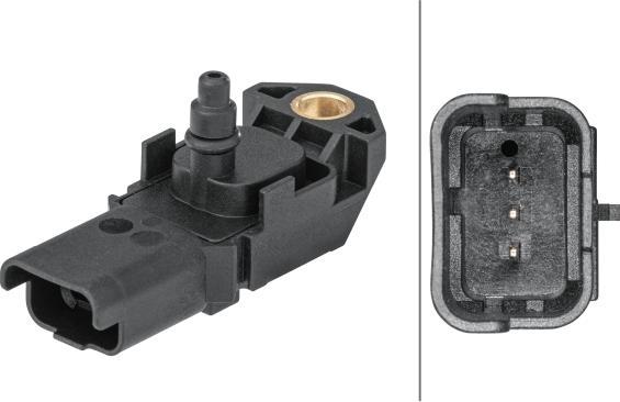 HELLA 6PP009 403-461 - Датчик, тиск наддуву autozip.com.ua