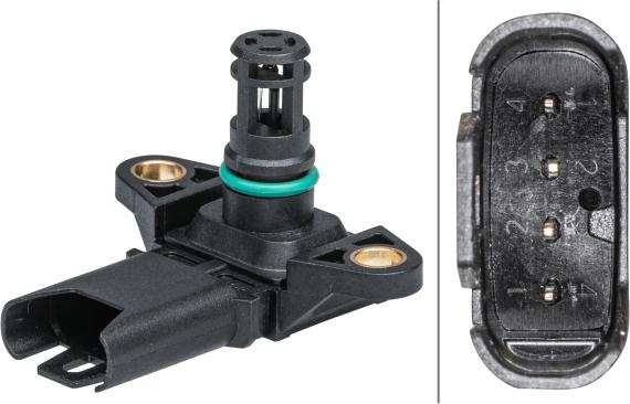 HELLA 6PP 009 403-241 - Датчик, тиск у впускний трубі autozip.com.ua